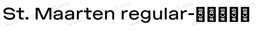 St. Maarten regular字体转换